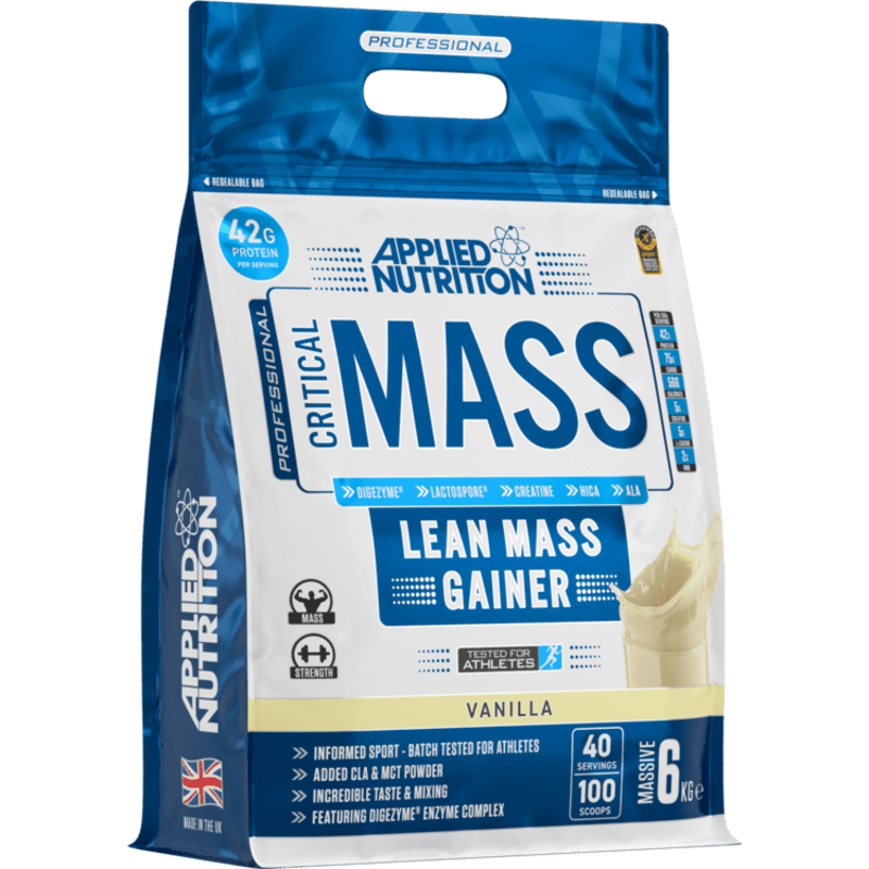 Applied Nutrition Critical Mass Lean Mass Gainz, Vanilla, 6 Kg